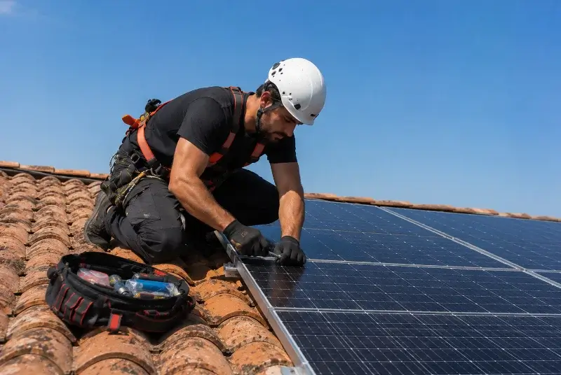 Maintenance et monitoring de panneaux solaires à Retjons